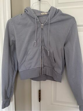Brandy Melville | John Galt cropped zip up hoodie